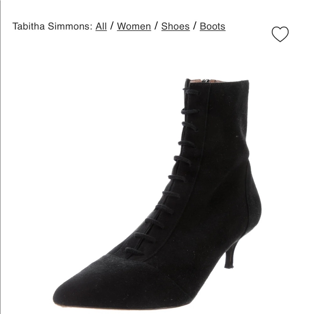 Tabitha Simmons suede lace up boots